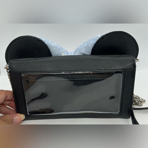 Disney Minnie Mouse Crossbody Purse with Chambray Bow, EUC. - Picture 4 of 4
